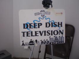 Deep Dish sign at the Left Forum 