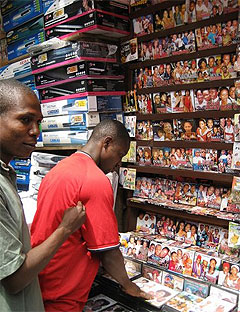 Selling DVDs of Nollywood Films: Photography by Will Connors from Esquire